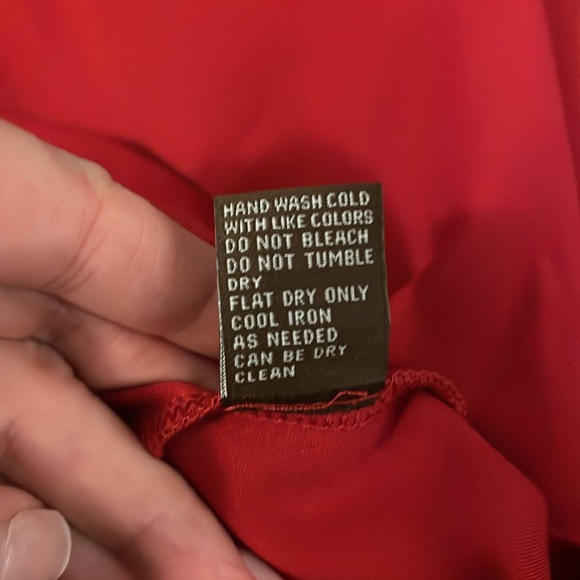 J. McLaughlin Letty Dress NWT Red Bell Sleeve Dress Size Medium - Picture 11 of 12